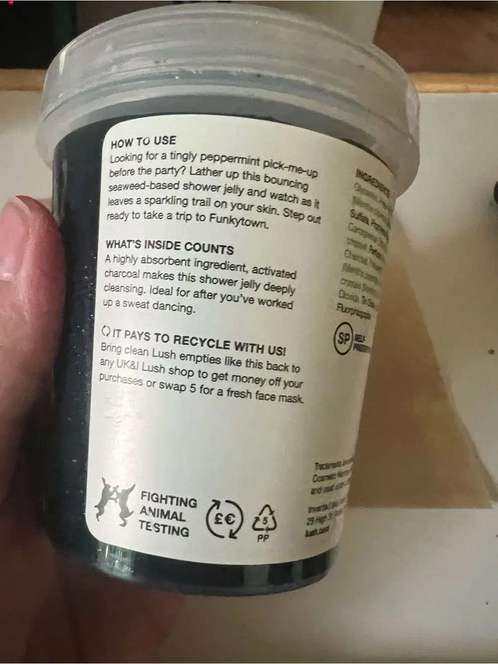 LUSH UK Beats Shower Jelly NEVER USED RARE 240 g